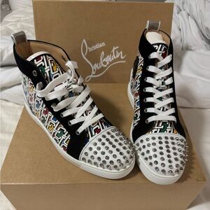Christian Louboutin Colorful Spiked High-Tops